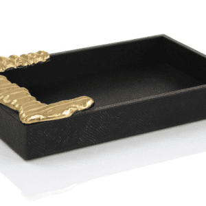 TRAPZ VEGAN SNAKESKIN TRAY LARGE - Luxury Furniture Mercato Interiors